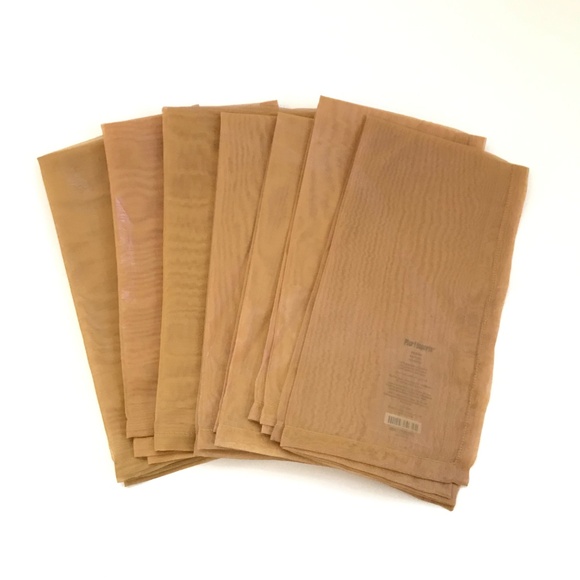 PIER 1 Napkins Sheer Gold Set of 8 - Picture 8 of 10